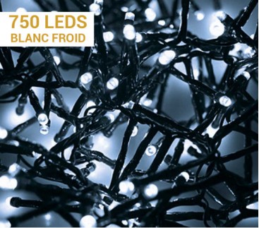Guirlande électrique SNAKE 750 LEDs - Blanc Froid