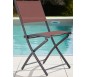 DIVINE - Chaise de jardin pliante - Terracotta